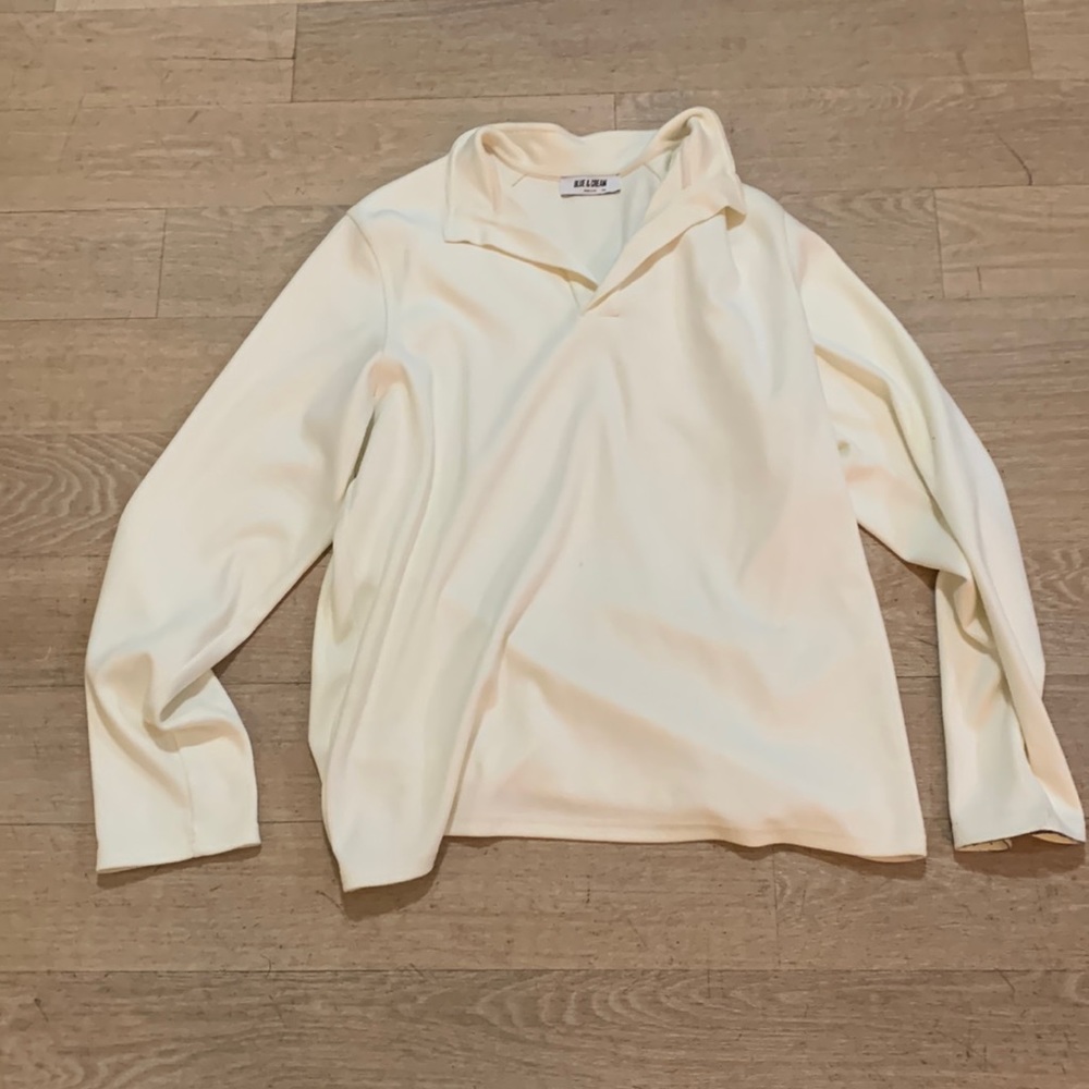 NWOT Blue & Cream Mens Sweater